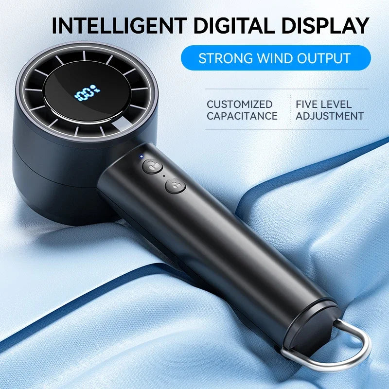 Lenovo Handheld Small Fan Refrigeration Air Conditioner Portable Silent Highspeed Led Display High Wind Power USB