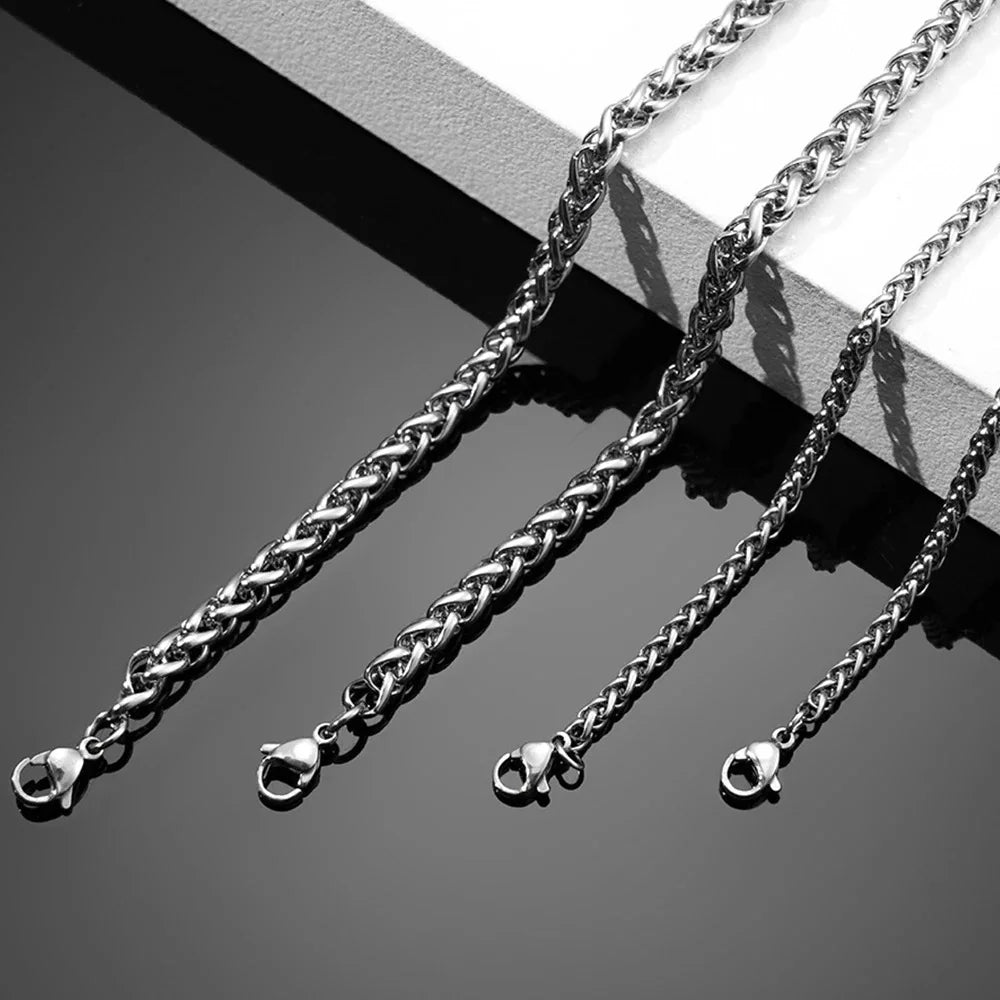 Cuban Chain Bracelets Stainless Steel Bracelet Keel Chain 3/5 Mm Curb for Men Women Free Shipping Factory Offer Punk