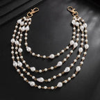 Multi-Layer Pearl Trouser Keychain — Zinc Alloy