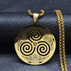 Viking Celtic Stainless Steel Pendant Necklace