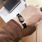 New personalized Wanjia European and American bracelet MB bracelet woven stainless steel men's bracelet