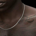 3.5mm Silver Color Stainless Steel Cuban Chain Necklace Hip Hop Men Necklace Simple Jewelry Necklace For Women