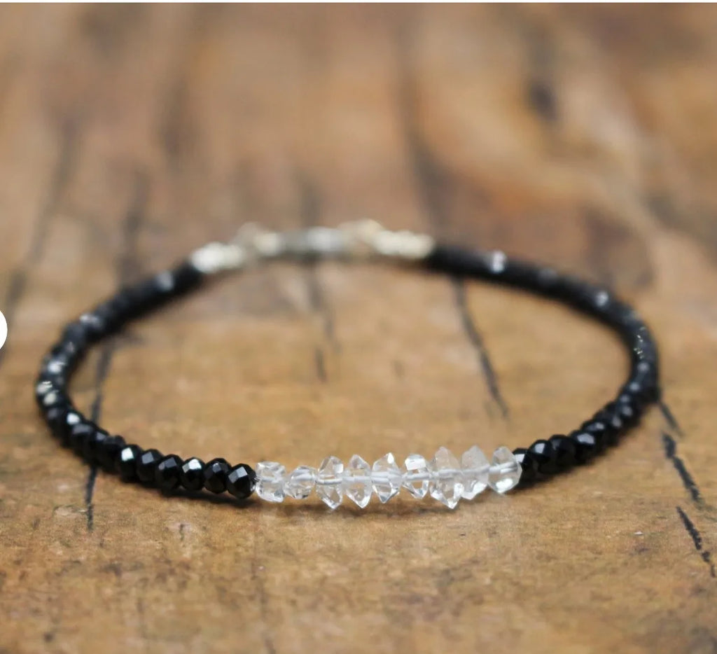 Black Tourmaline Empath Protection Bracelet for Women