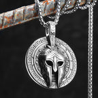 Roman Warrior Stainless Steel Pendant Necklace