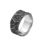 Punk Vintage Nordic Viking Rune Ring Stainless Steel Biker Amulet Ring For Men Women Unique Simple Jewelry Gift Dropshipping