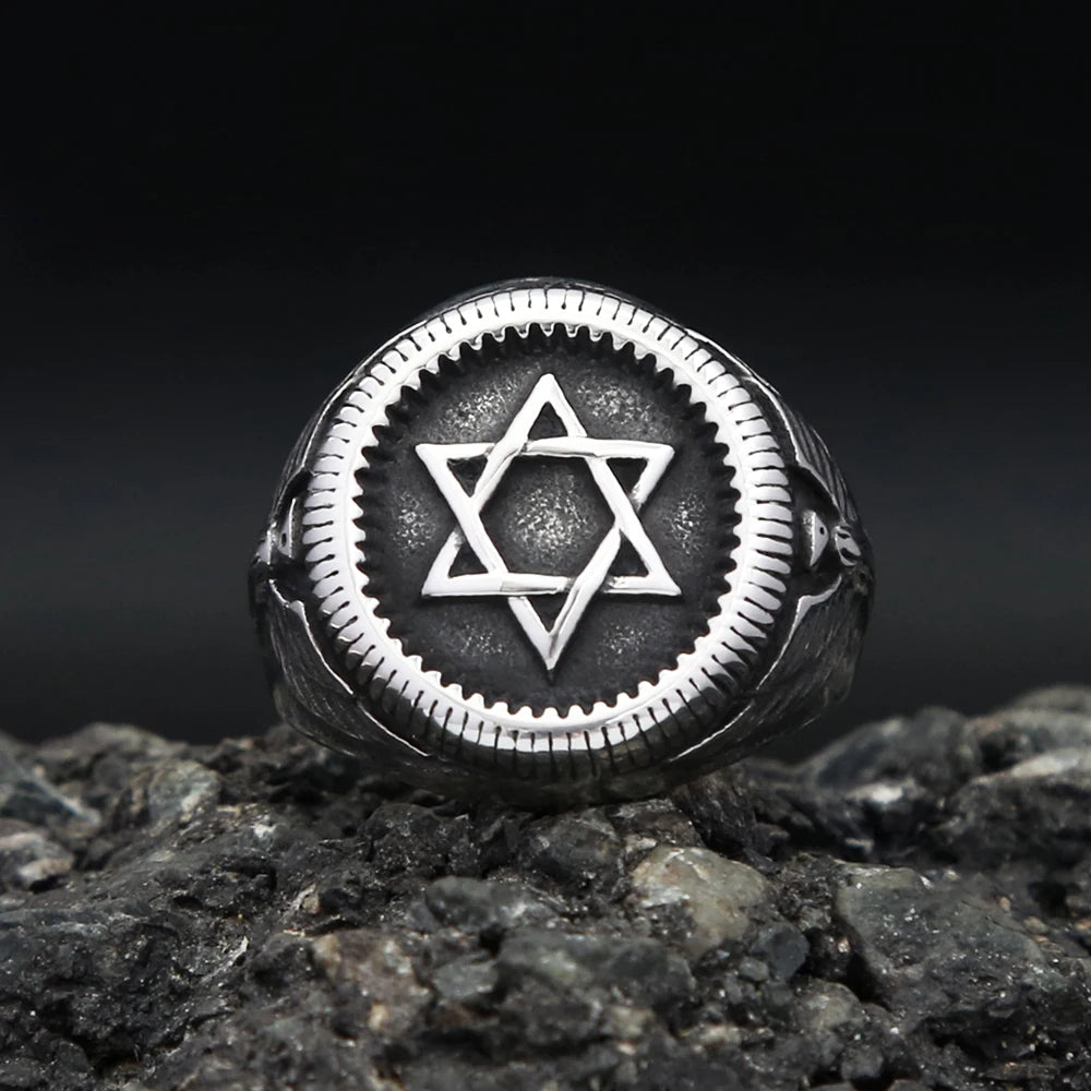 Star of David Ring — Stainless Steel
