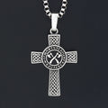Viking Cross Pendant — Stainless Steel