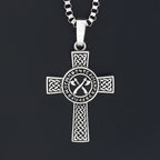 Viking Cross Pendant — Stainless Steel
