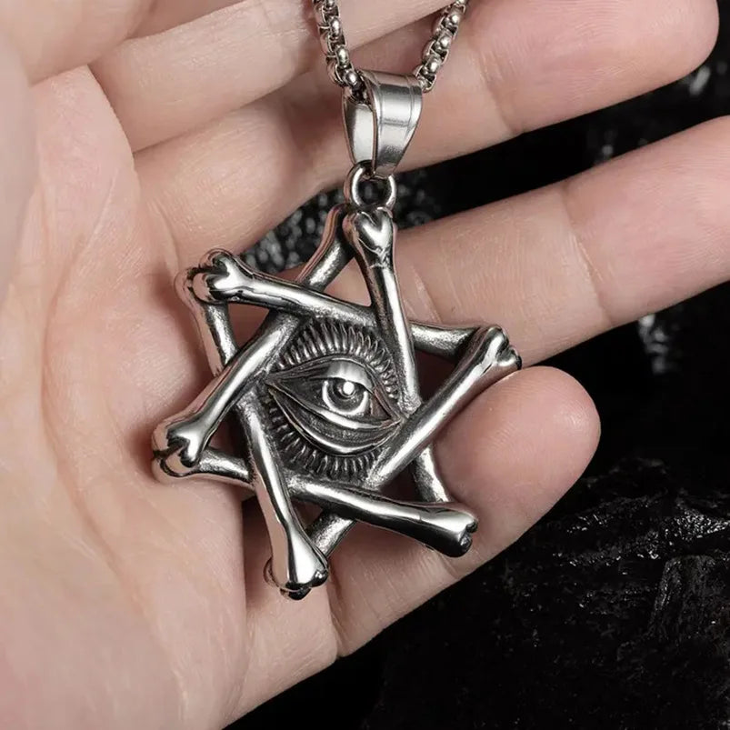 Steel Pendant Chaoren Chaopai Street Six Stars