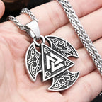 Valknut Steel Pendant Vikings Triangle Celtic