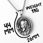 Padre Pio Pendant Necklace — Stainless Steel