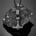 Thor's Hammer Mjolnir Pendant Necklace — Gold-Tone