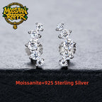 Iced Out Stud Earrings — 925 Silver