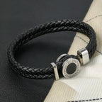 New personalized Wanjia European and American bracelet MB bracelet woven stainless steel men's bracelet