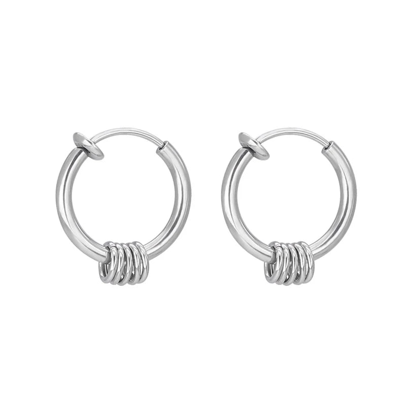 Rivet Clip Earring — Gold Stainless Steel