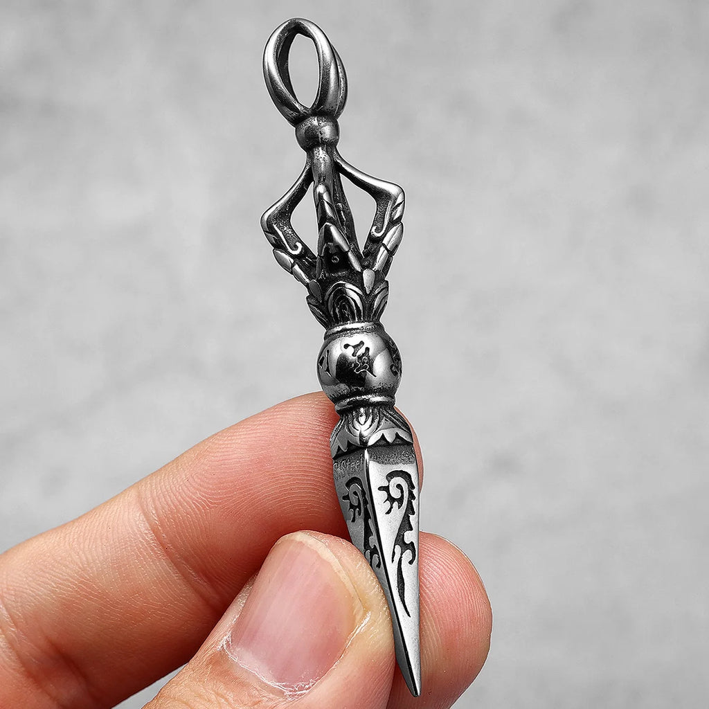 Exorcism Scepter Pendant — Stainless Steel