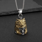 Skull Moto Bell Steel Pendant European American