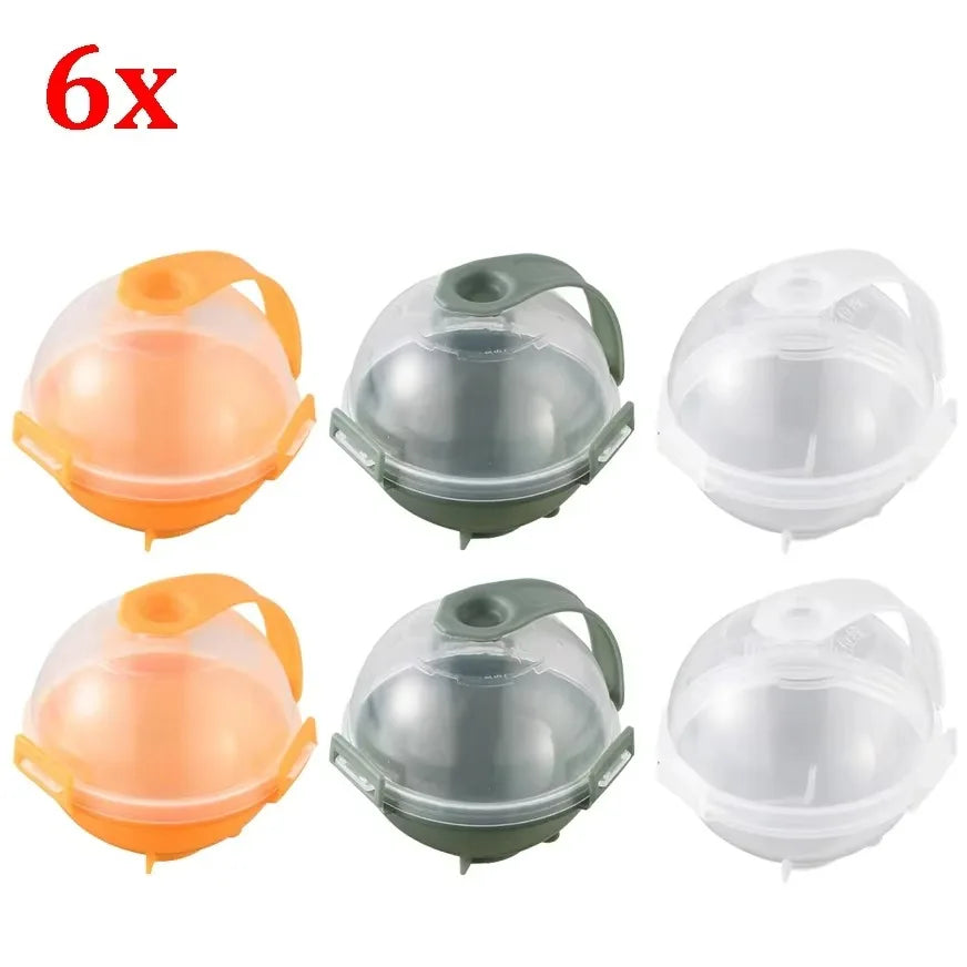 1/12x Round Ice Makers Ice Ball Mold Reusable Plastic Refrigerator Spherical DIY Moulds Kitchen Tools Quick Freezing