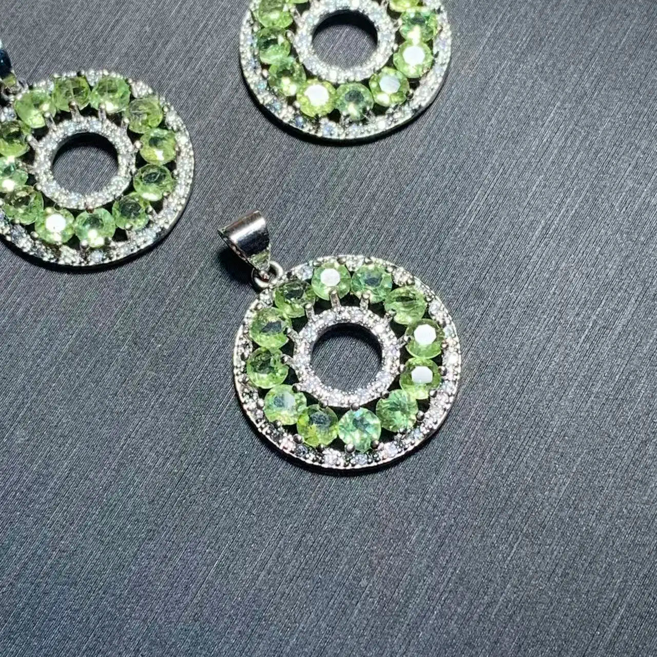 MANY STONE OVAL Natural PERIDOT Pendant Necklace Fine Jewelry Handmade Stones Wholesale Healing Energy Gift Lucky Jewelry
