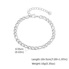 Figaro Chain Bracelet 5.5mm — Stainless Steel