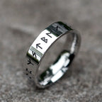 Viking Odin Rune Letter Ring — Stainless Steel