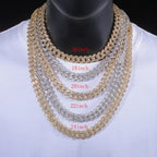 Iced Out Cuban Necklace Stainless Steel 15MM