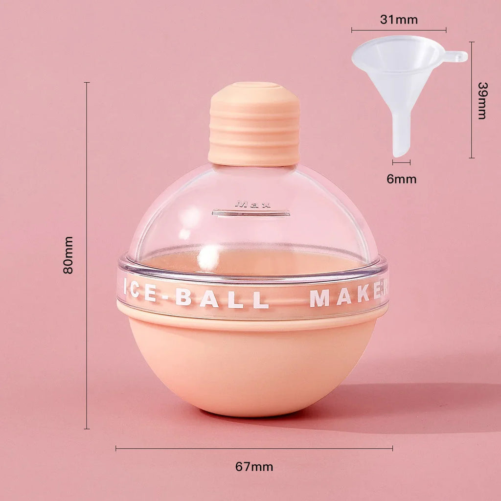 Silicone Ice Ball Maker Hockey Mold Round Reusable Cube Ball Mold Whiskey Cocktail Ice Maker DIY 2026 New Round Ice