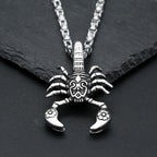 Scorpion Pendant Necklace — Stainless Steel