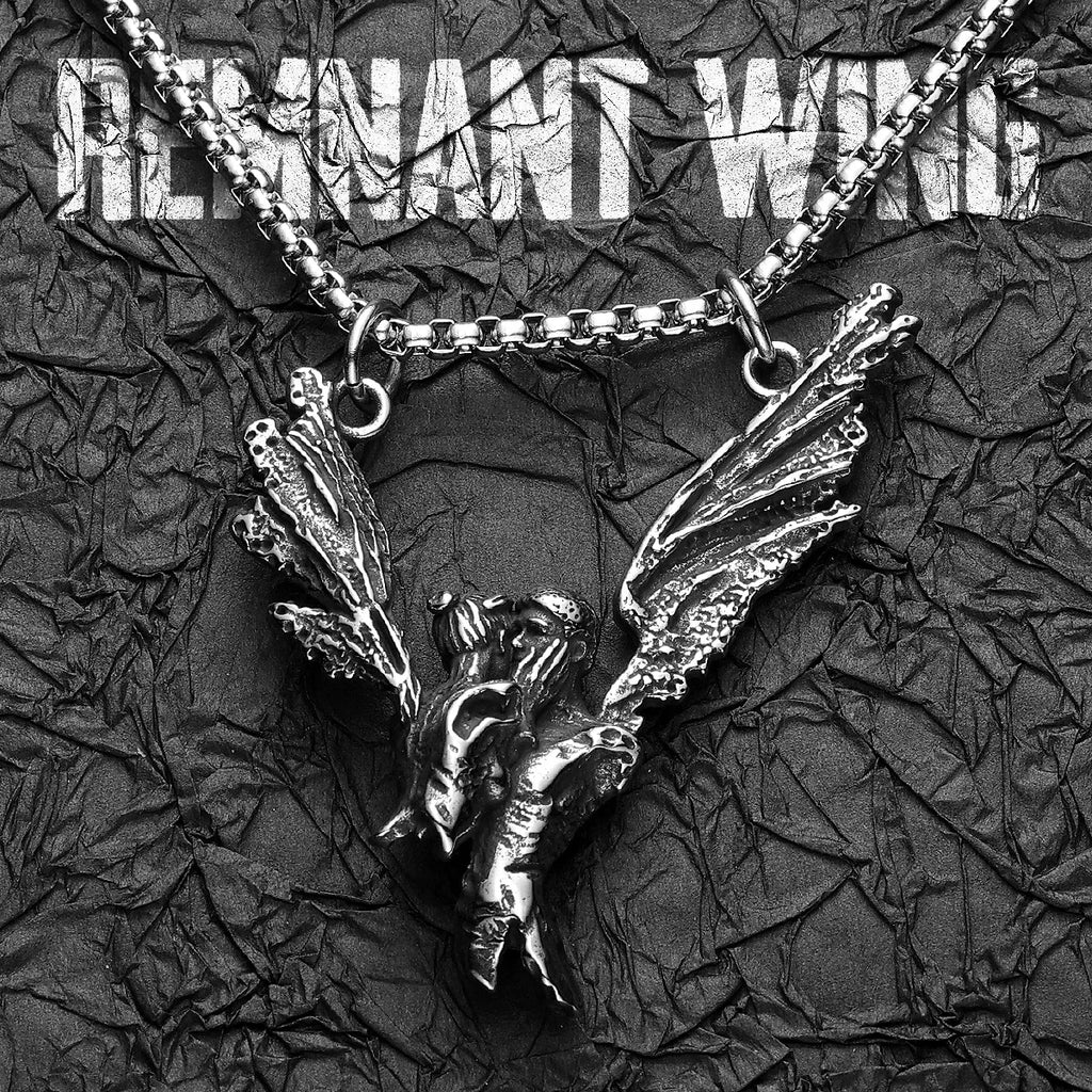 Angel Kiss Pendant Necklace — Stainless Steel