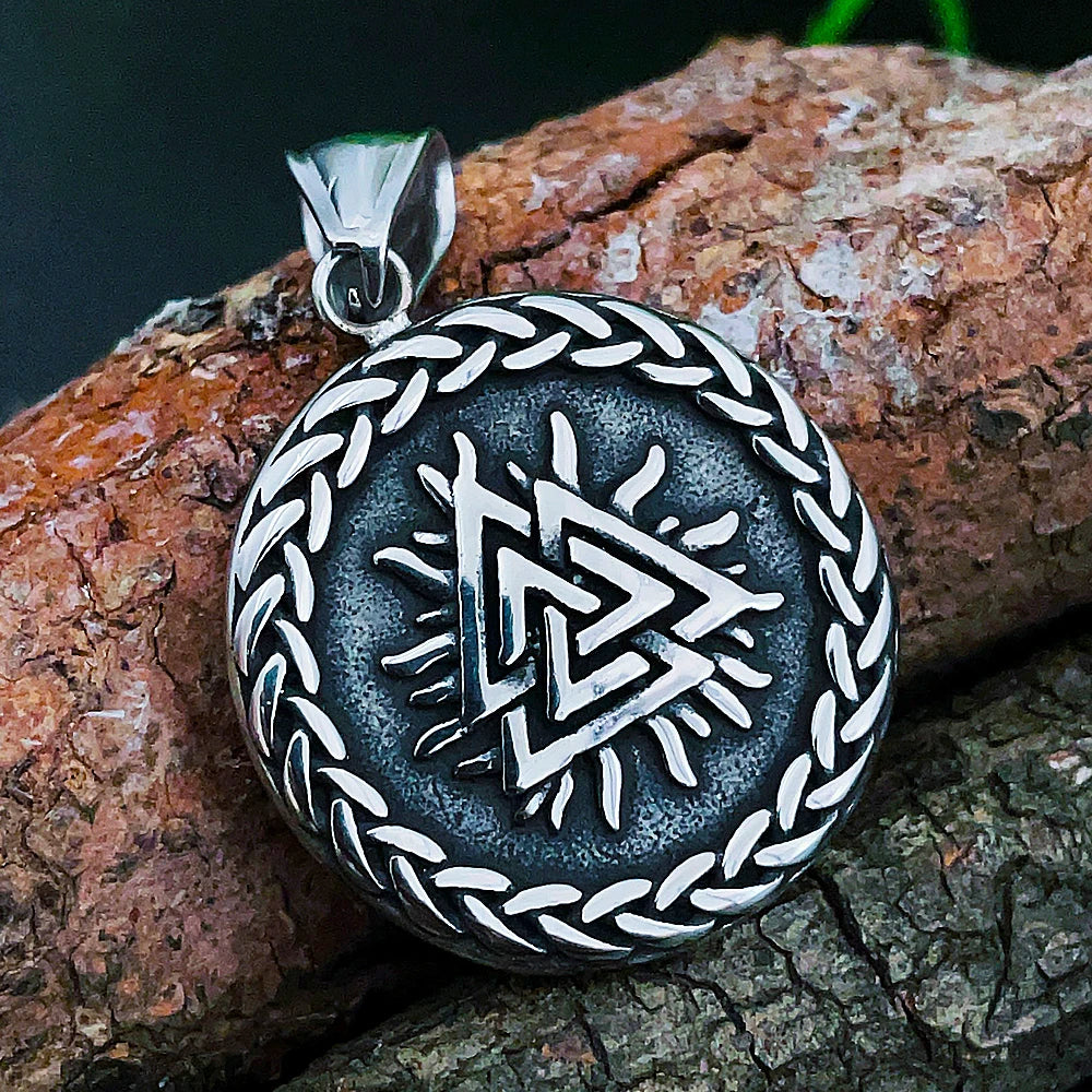 Multi-style Vintage Viking Necklace Men Amulet Nordic Tree of Life Celtic Stainless Steel Pendant Chain Jewelry Wholesale