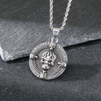 Ghost House Skull Pendant Necklace — Stainless