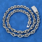 Iced Out Cuban Chain Necklace Stainless Steel 6MM