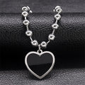 Gothic Heart Steel Pendant Punk Egirl Korean Kpop