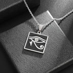 Stainless Steel Ancient Egyptian Ankh Cross Life Key Totem Necklace Men and Women Lucky Amulet Jewelry