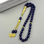 33Pcs Glass Rosary Muslim Prayer Keyring String Tassel Islamic Middle East Uae Dubai Arab Islam Car Pendant Jewelry