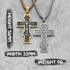 INRI Jesus Cross Pendant Necklace — Stainless Steel
