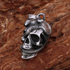 Viking Ghost Skull Pendant Necklace — Stainless