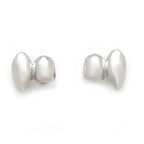 2Pcs/Set Double Glossy Hip-Hop Tooth Grills Halloween Gift Punk Jewelry Tooth Caps Charm Gold Silver Color Mouth Teeth
