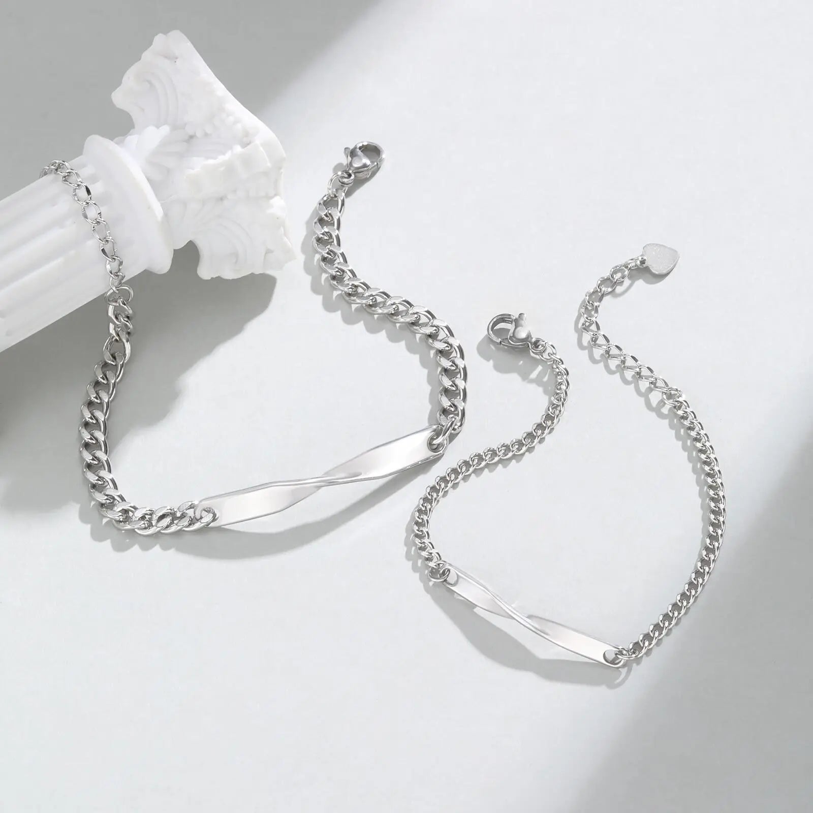 Minimal Adjustable Mobius Bracelet — Stainless Steel