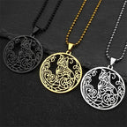 Cat Gold Pendant Car Hollow Flower