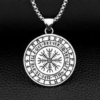 Viking Raven on Branch Tree of Life Necklace — Stainless Steel