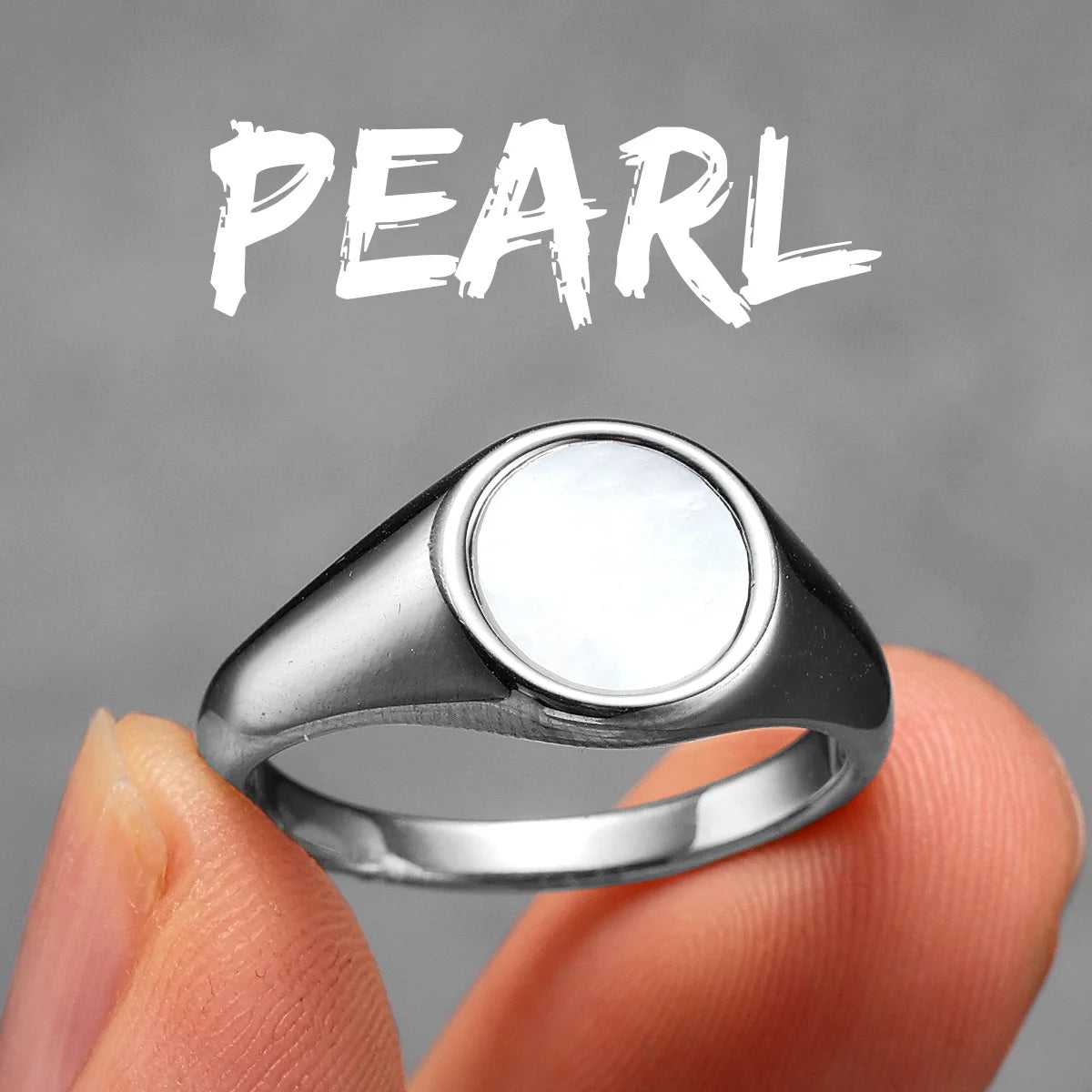 Shell Minimal Ring — Stainless Steel