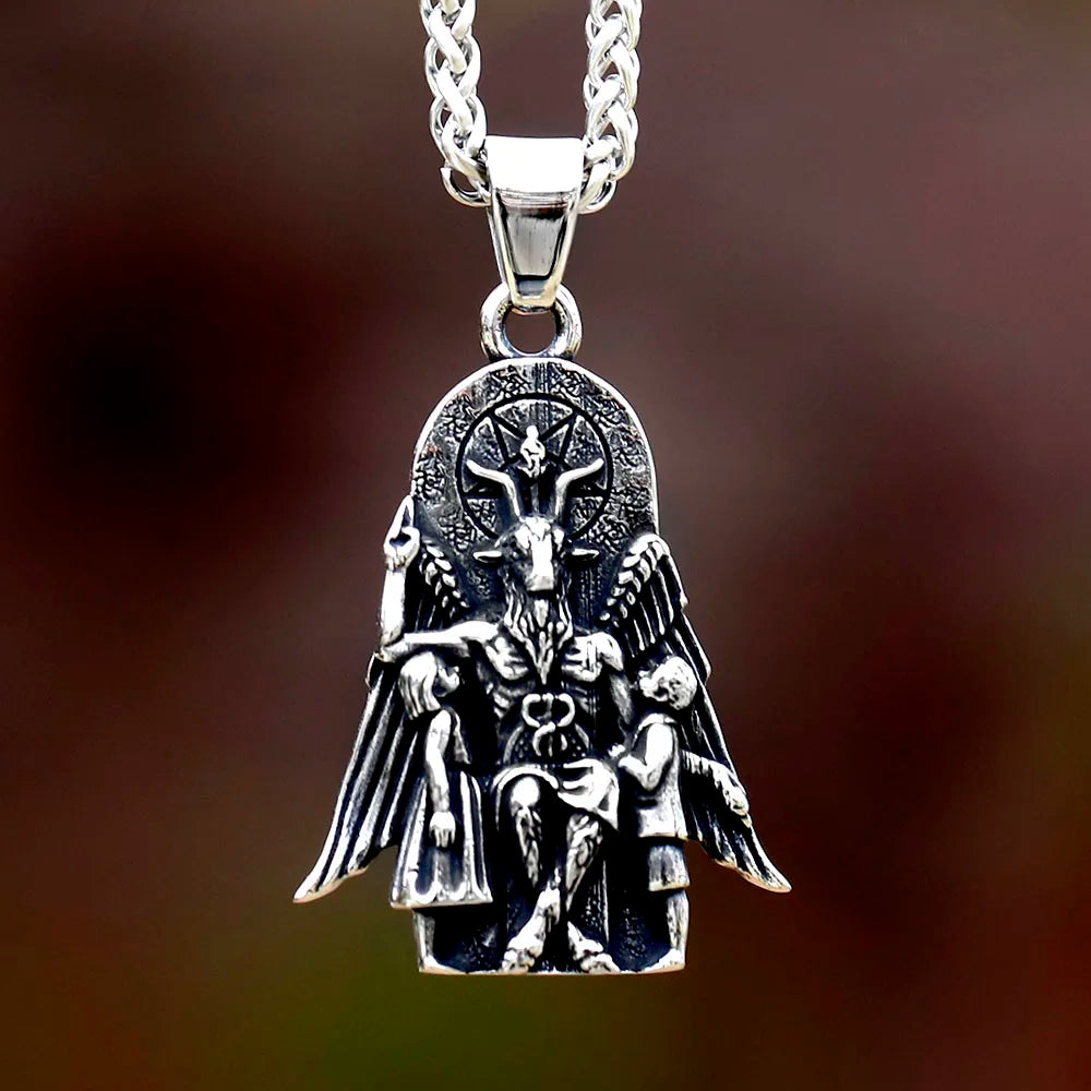 Anubis Stainless Steel Pendant Necklace