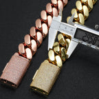 Rose Gold Cuban Chain Necklace 30/40MM Heavy