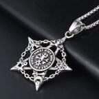 Skull Steel Pendant Five Star