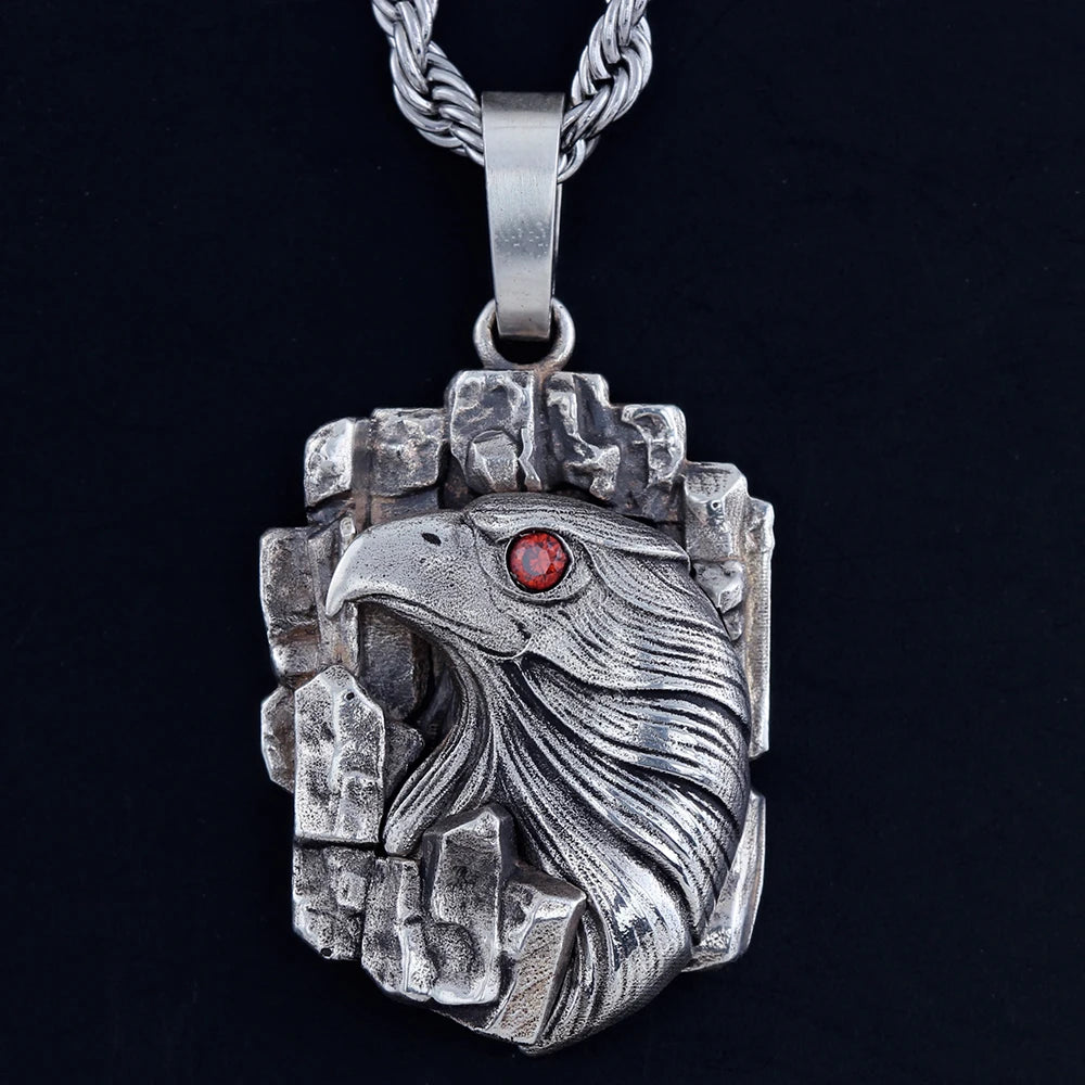 Eagle Head Pendant — Stainless Steel