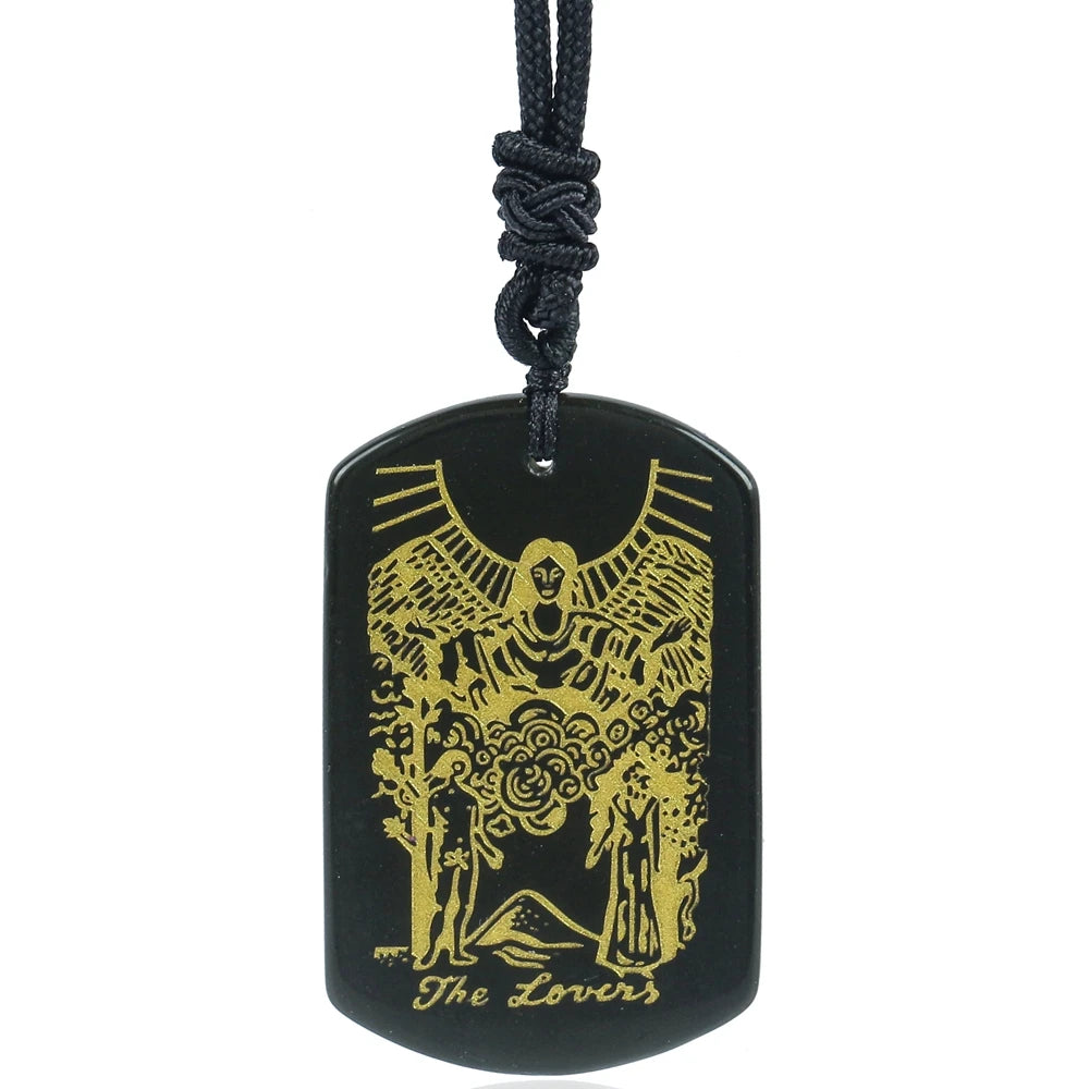 Tarot Black Pendant Necklace