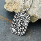 Archangel Protection Pendant — Stainless