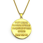 Archangel Michael Stainless Steel Pendant Necklace