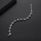Knotted Twisted Link Chain Bracelet — Stainless Steel